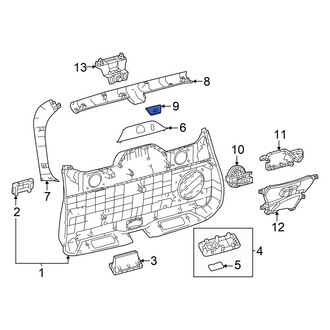 Toyota OE - Rear Left Outer Liftgate Trim Cover