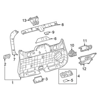 Toyota OE - Lift Gate - Interior Trim