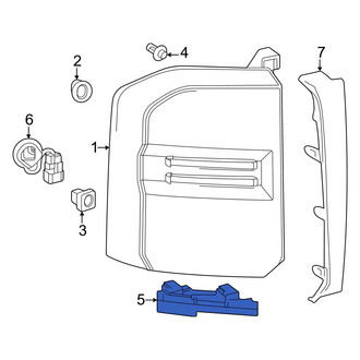 Toyota OE - Left Tail Light Bracket