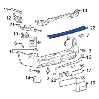Toyota OE - Rear Bumper Step Pad