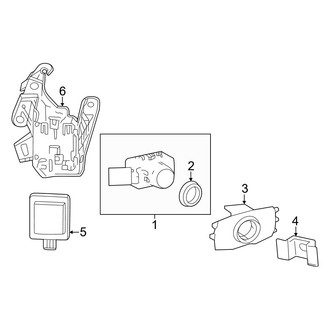 Toyota OE - Rear Bumper - Electrical Components