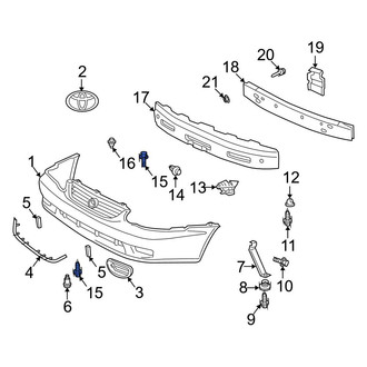 Toyota OE - Front Bumper Guide Screw