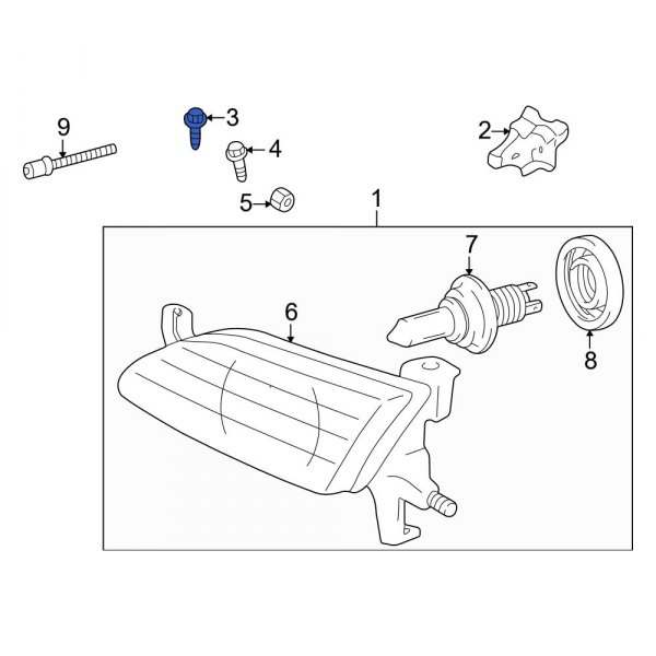 Headlight Mounting Bolt