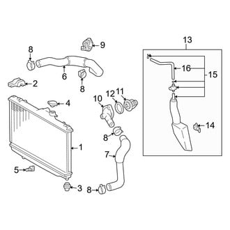 Toyota OE - Cooling - Radiator & Components