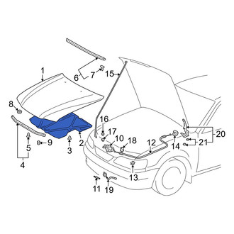 Toyota OE - Hood Insulation Pad