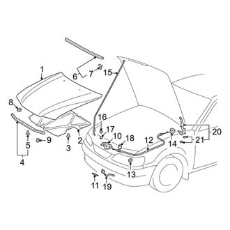 Toyota OE - Hood & Components