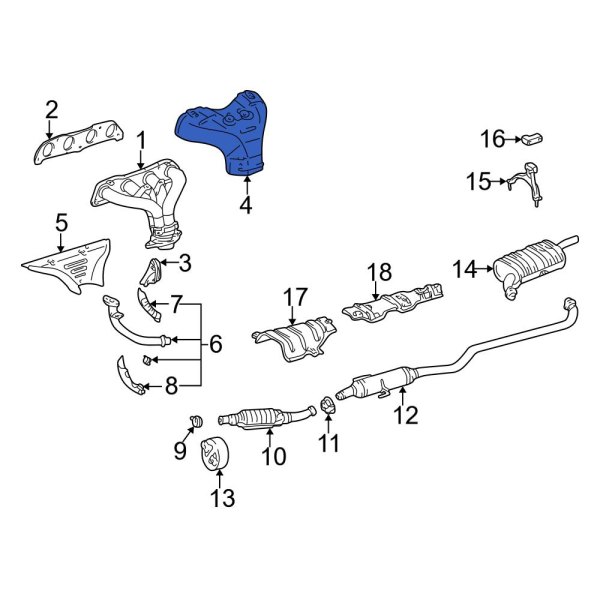 Exhaust Manifold Heat Shield