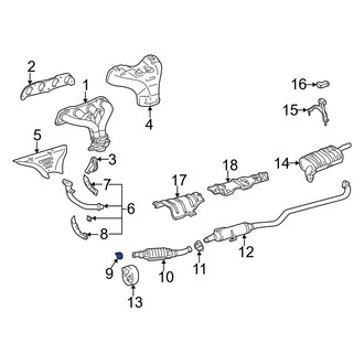 Toyota OE - Front Catalytic Converter Clamp