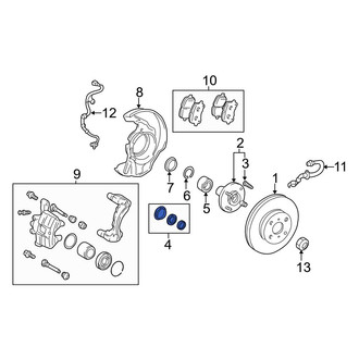 Toyota OE - Wheel Hub Seal Kit