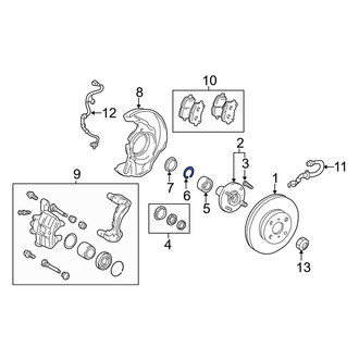 Toyota OE - Wheel Bearing Snap Ring