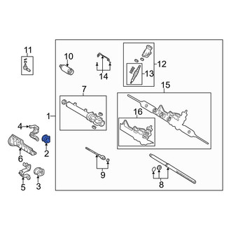 Toyota OE - Right Rack and Pinion Mount Bushing