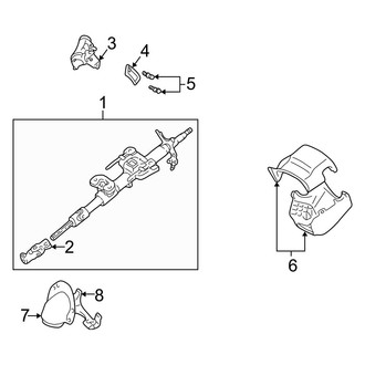 Toyota OE - Steering Column Assembly (W/O Tilt Wheel)