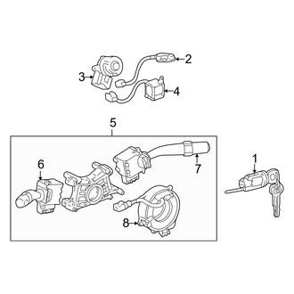 Toyota OE - Steering Column - Shroud, Switches & Levers (CE / LE / S)