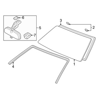 Toyota OE - Windshield - Glass