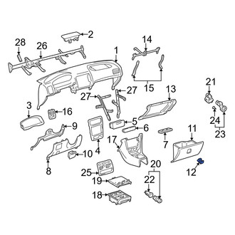 Toyota OE - Glove Box Latch