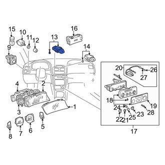 Toyota OE - Hazard Warning Switch