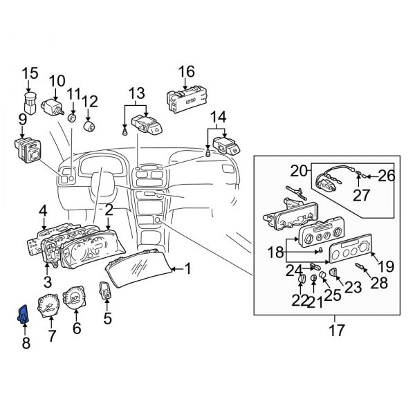 Engine Coolant Temperature Gauge