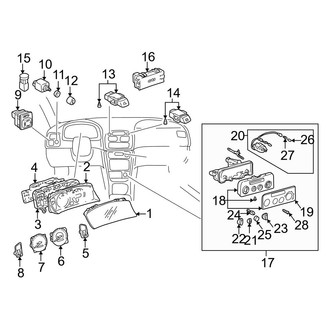 Toyota OE - Instrument Panel - Cluster & Switches