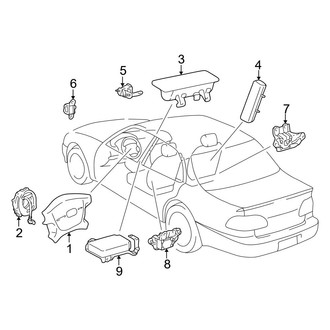 Toyota OE - Restraint Systems - Air Bag Components