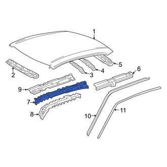 Toyota OE - Left Inner Roof Side Rail