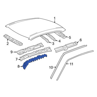 Toyota OE - Left Outer Roof Side Rail Reinforcement