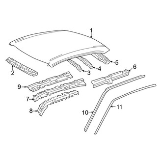 Toyota OE - Roof & Components (W/O Sunroof)