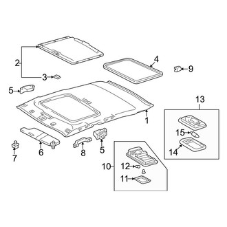 Toyota OE - Roof - Interior Trim (With Sunroof)