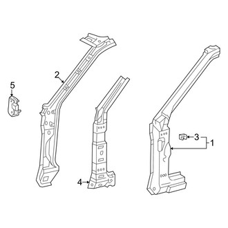 Toyota OE - Pillars, Rocker & Floor - Hinge Pillar