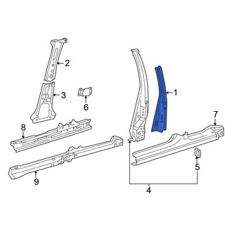 Toyota OE - Left Upper Outer Body B-Pillar