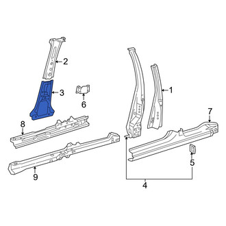 Toyota OE - Left Upper Inner Body B-Pillar