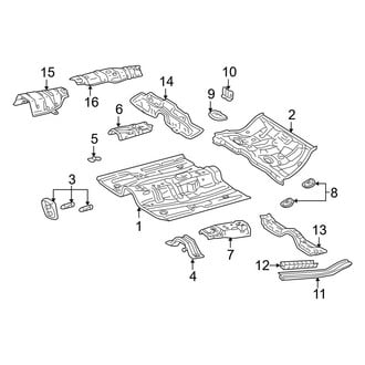 Toyota OE - Pillars, Rocker & Floor - Floor & Rails