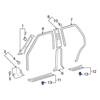 Toyota OE - Trunk Trim Panel Clip