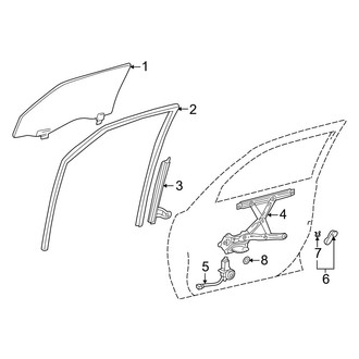Toyota OE - Front Door - Glass & Hardware