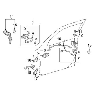 Toyota OE - Front Door - Lock & Hardware