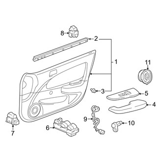 Toyota OE - Front Door - Interior Trim