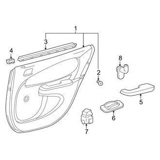 Toyota OE - Rear Door - Interior Trim