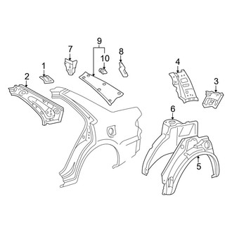 Toyota OE - Quarter Panel - Inner Structure
