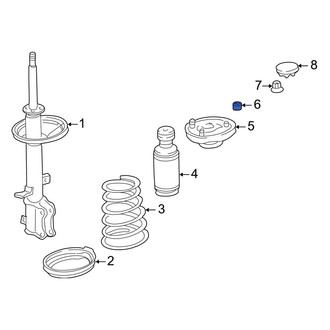 Toyota OE - Rear Suspension Shock Absorber & Strut Mount Bushing