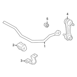 Toyota OE - Rear Suspension - Stabilizer Bar & Components