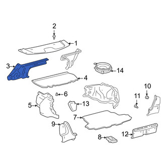 Toyota OE - Rear Left Partition Panel