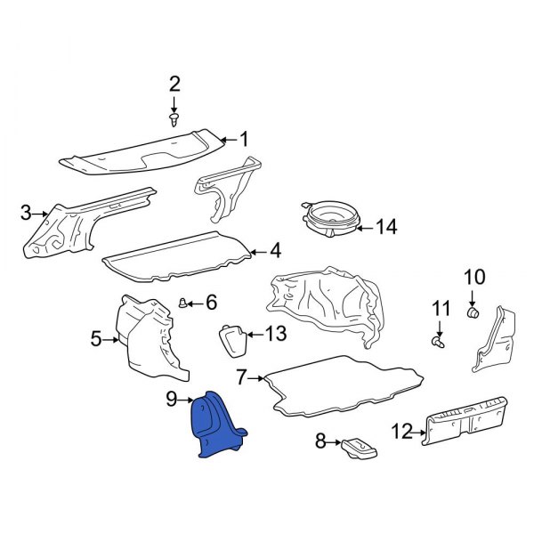 Truck Cab Corner Trim Panel