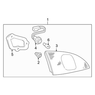 Toyota OE - Rear Lamps - Backup Lamps