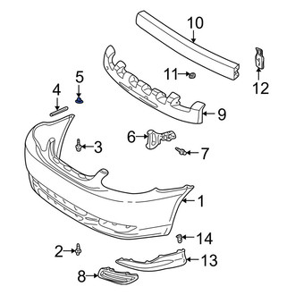 Toyota OE - Right Bumper Cover Bracket
