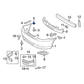 Toyota OE - Bumper Cover Bracket