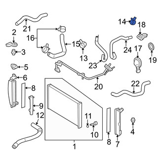Toyota OE - Rear Upper Radiator Hose Clamp