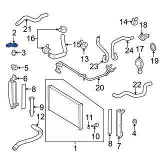 Toyota OE - Upper Radiator Mount Bracket