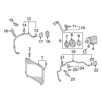 Toyota OE - Air Conditioner & Heater - Condenser, Compressor & Lines