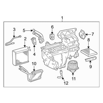 Toyota OE - Air Conditioner & Heater - Evaporator & Heater Components