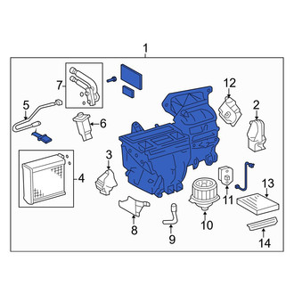 Toyota OE - HVAC Unit Case Assembly