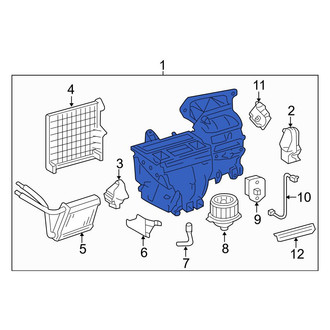 Toyota OE - HVAC Unit Case Assembly